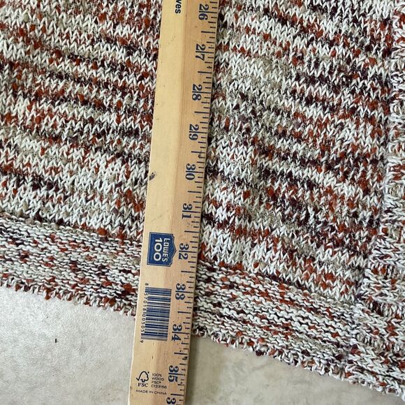 Coldwater Creek Long Line open front Cardigan women’s XL multicolor browns - Picture 8 of 11